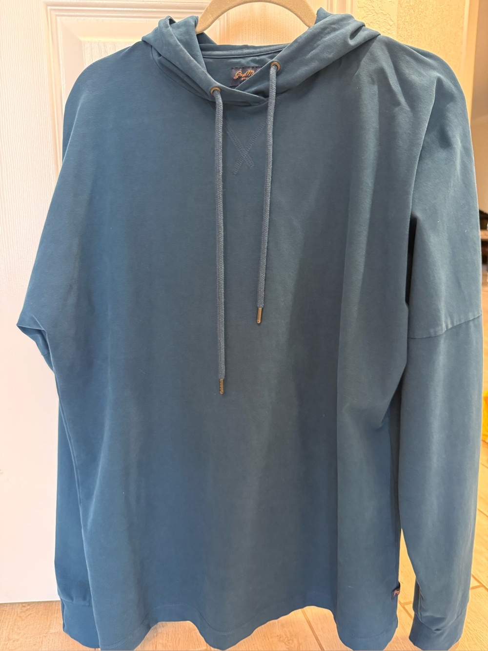 Vintage Good Man Brand Teal Hoodie Sweatshirt